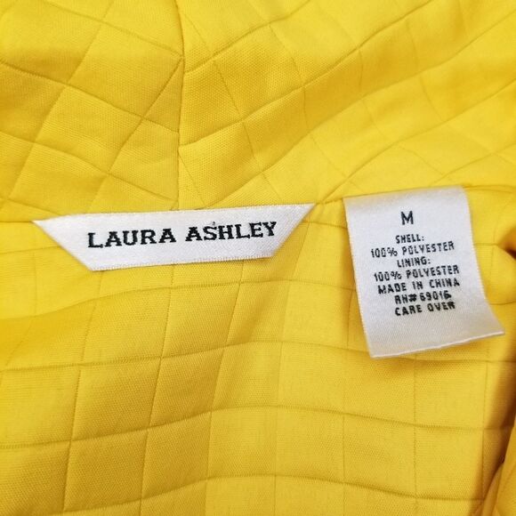Laura Ashley quilted full zip blazer cute inside lining material Women's medium - Picture 5 of 7